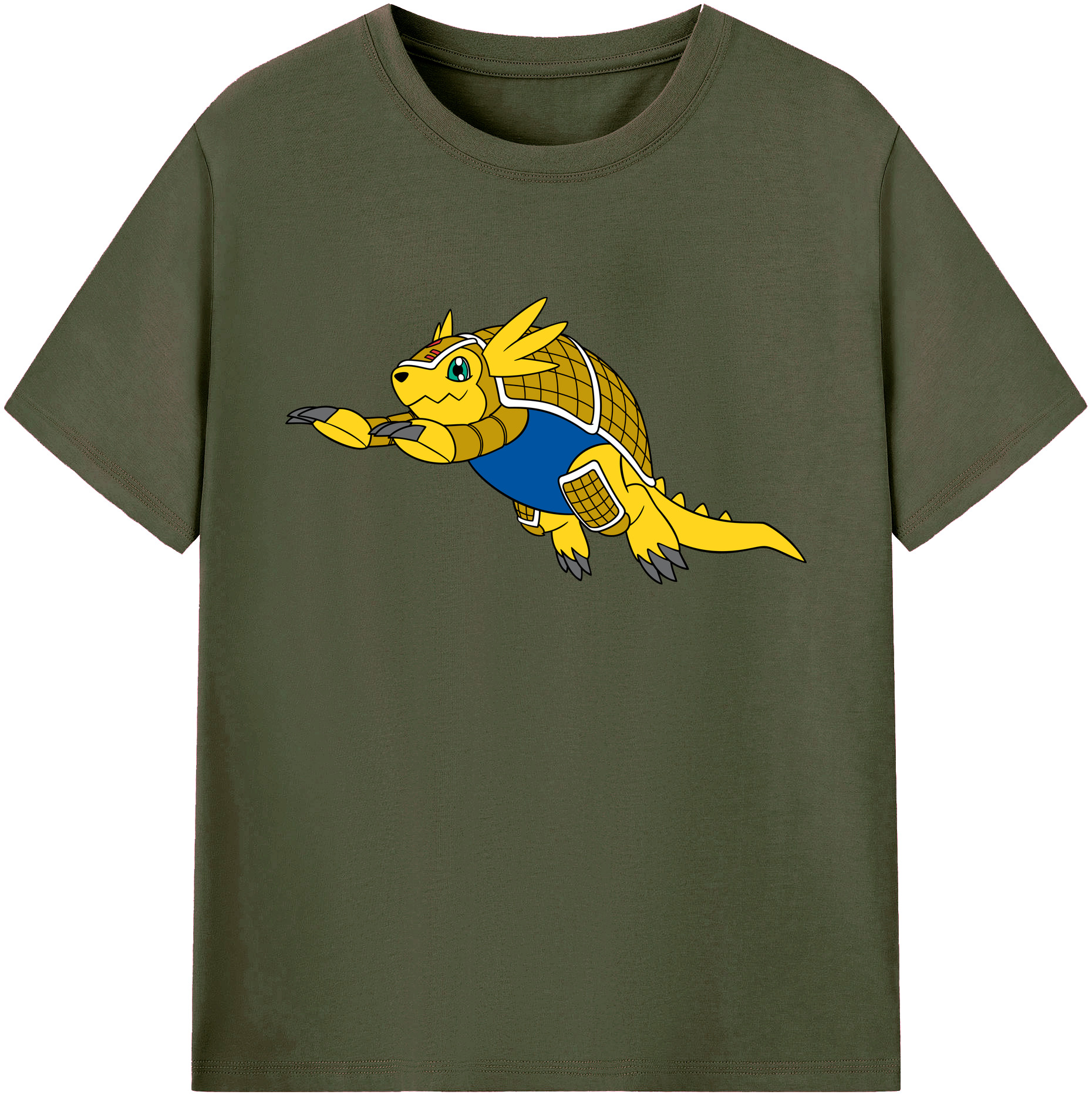 （画像用） Digimon デジタルモンスター/デジモン 綿100％ メンズ半袖Tシャツ｜肌触りやわらか＆通気性